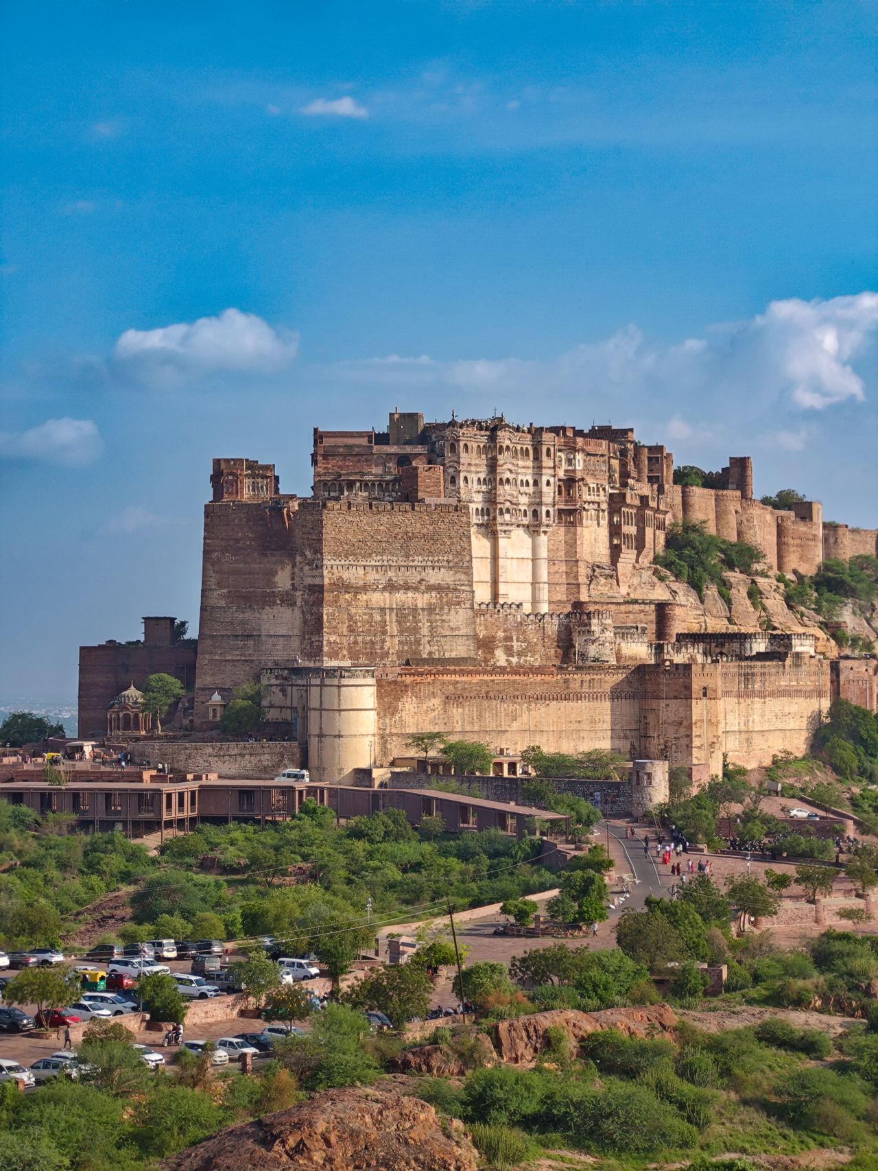 Carved sandstone temple at Mandore, Jodhpur